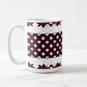 Mug Motif floral élégant avec lotus et fleur