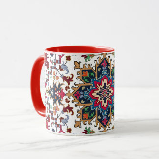Mug Motif floral géométrique orné