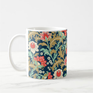 Mug Motif floral incolore dans le style folk avec