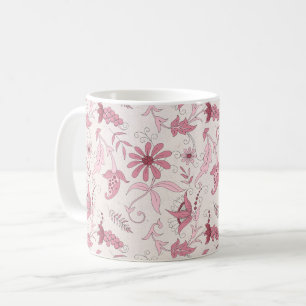 Mug Motif floral rose