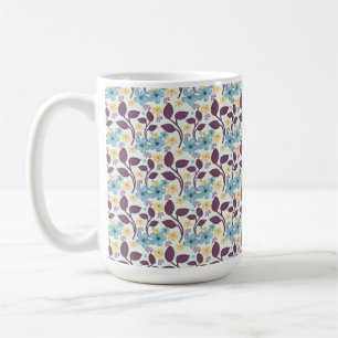 Mug  Motif floral sans couture   Style vintage 