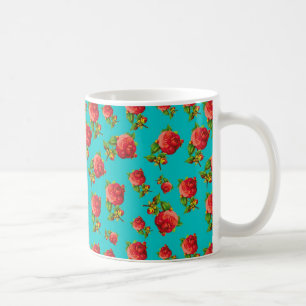 Mug Motif floral vintage