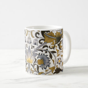 Mug Motif floral William Morris Lodden : bleu or