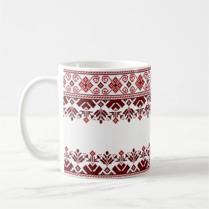 Mug Motif folklorique traditionnel ukrainien vushuvank