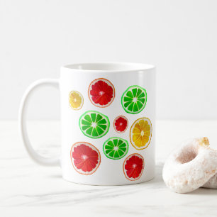 Mug Motif fruité aux fruits d'été coloré