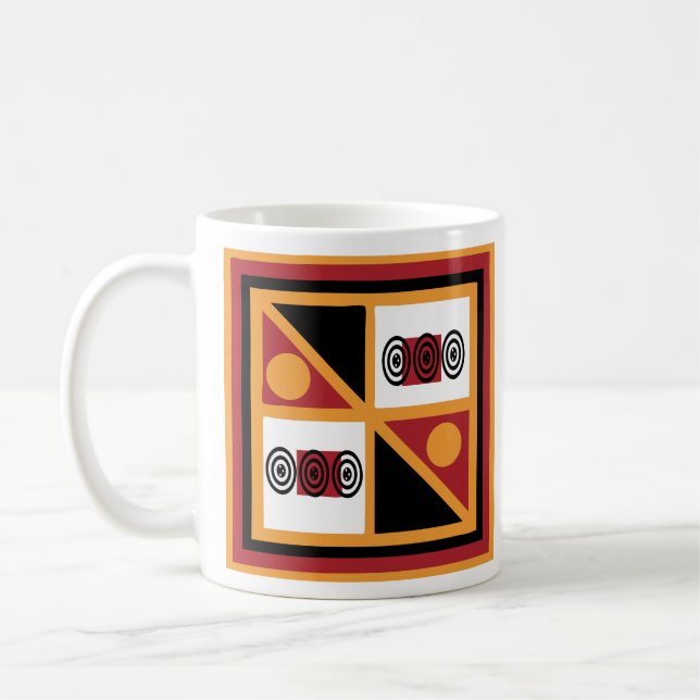 Mug Motif géométrique africain (Gauche)