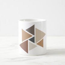Motif géométrique Brown blanc