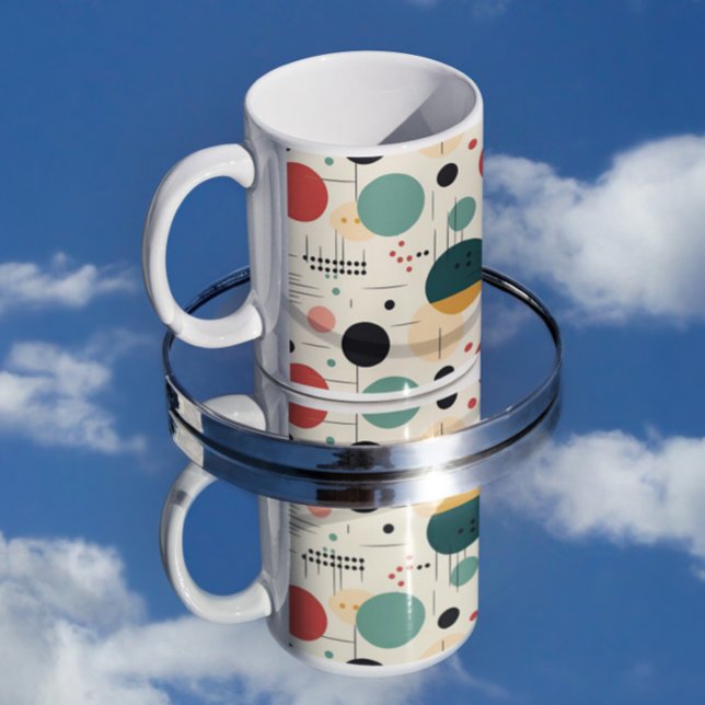 Mug Motif géométrique coloré du milieu du siècle (Créateur téléchargé)