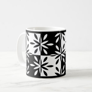Mug Motif géométrique en noir et blanc