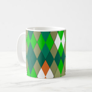 Mug Motif géométrique multicolore losanges minimalisme