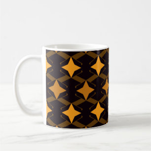 Mug Motif géométrique transparent. Surface de style mi