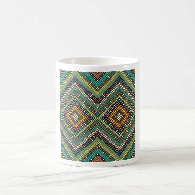 Mug Motif géométrique tribal Boho Ethnic Aztec (Créateur téléchargé)