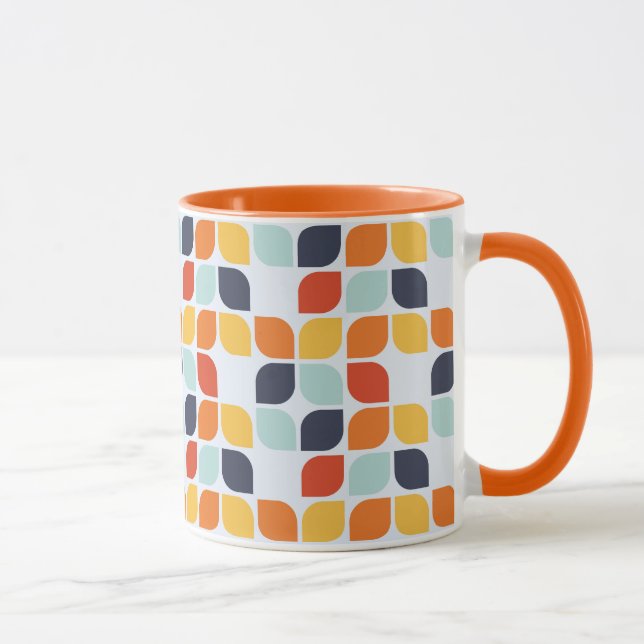 Mug Motif géométrique vintage (Droite)