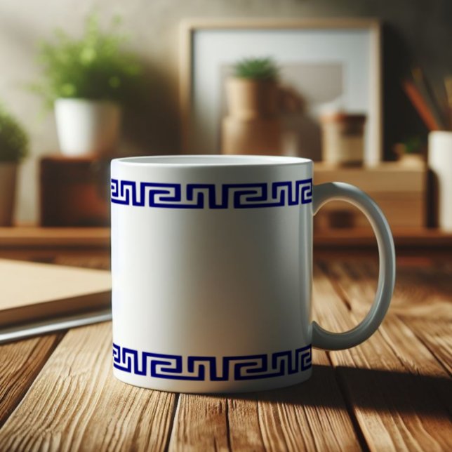 Mug Motif grec minimaliste personnalisable V (Créateur téléchargé)