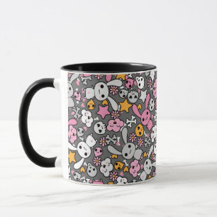 Mug motif gris de kawaii