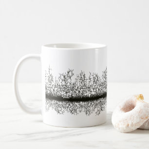 Mug Motif grunge noir et blanc