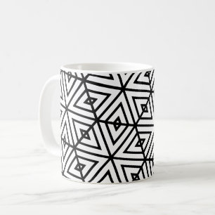 Mug Motif Honeypeb Hexagon blanc géométrique