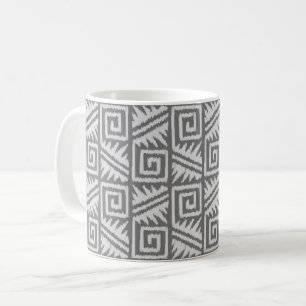 Mug Motif Ikat Aztec - Nuances de gris / gris