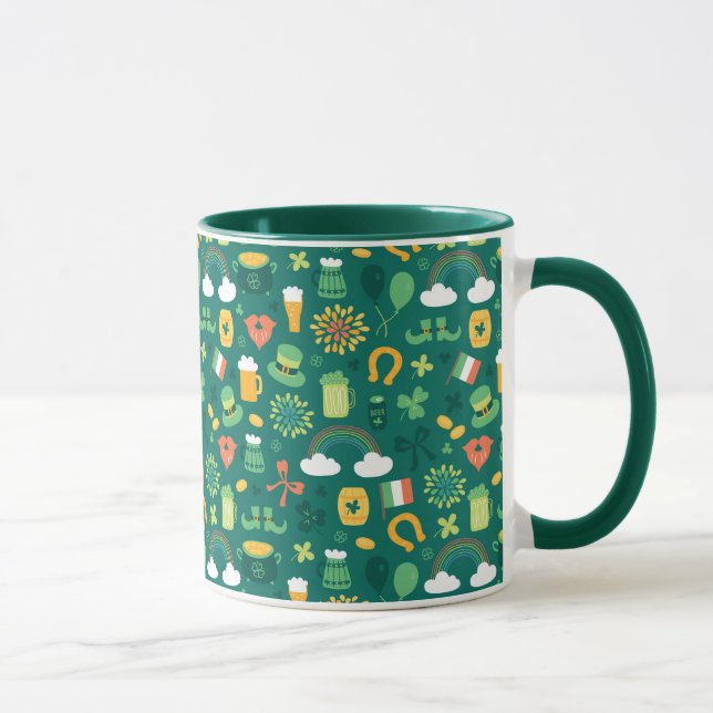 Mug Motif irlandais mignon d'icône (Droite)