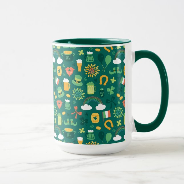 Mug Motif irlandais mignon d'icône (Droite)