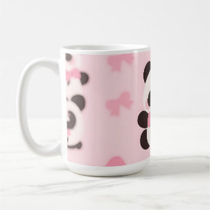 Mug Motif Kawaii Panda Arc Rose