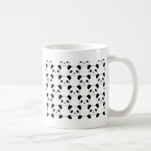 Mug Motif Kawaii Panda En Noir Et Blanc