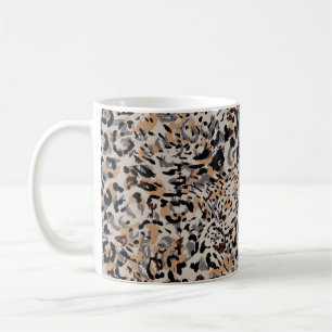 Mug Motif léopard, motif jaguar, fourrure animale