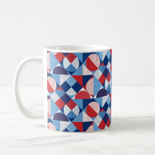 Mug Motif marin géométrique marine d'été