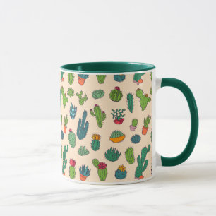 Mug Motif mignon de position de cactus