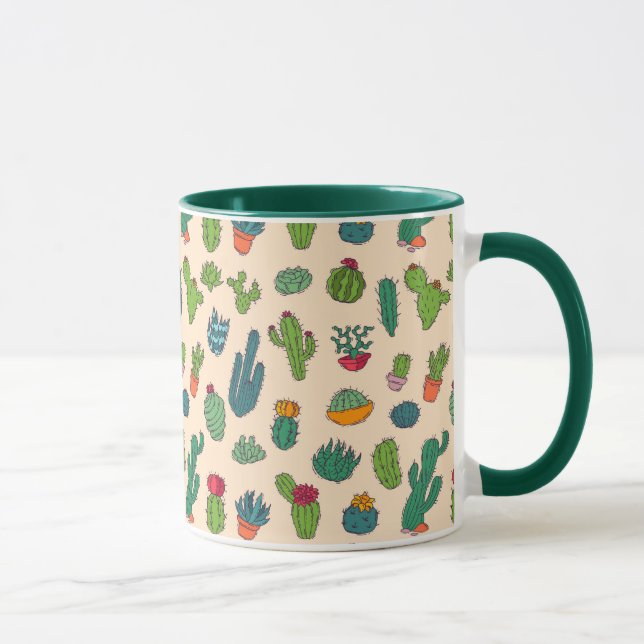 Mug Motif mignon de position de cactus (Droite)