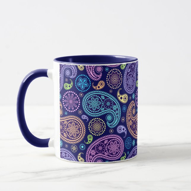 Mug Motif moderne Paisley (Gauche)