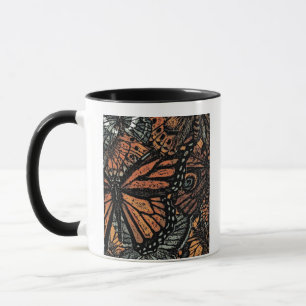 Mug Motif Monarque Papillon orange et noir graphique