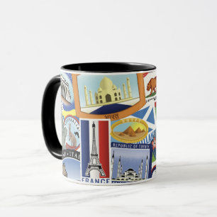Mug Motif mondial des voyages