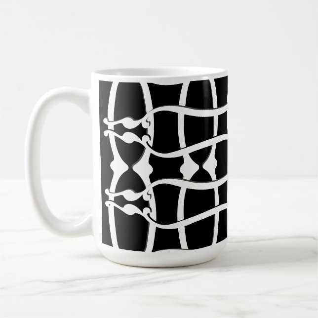 Mug Motif monochromatique Art nouveau (Gauche)