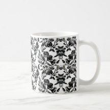Mug Motif monochrome Floral