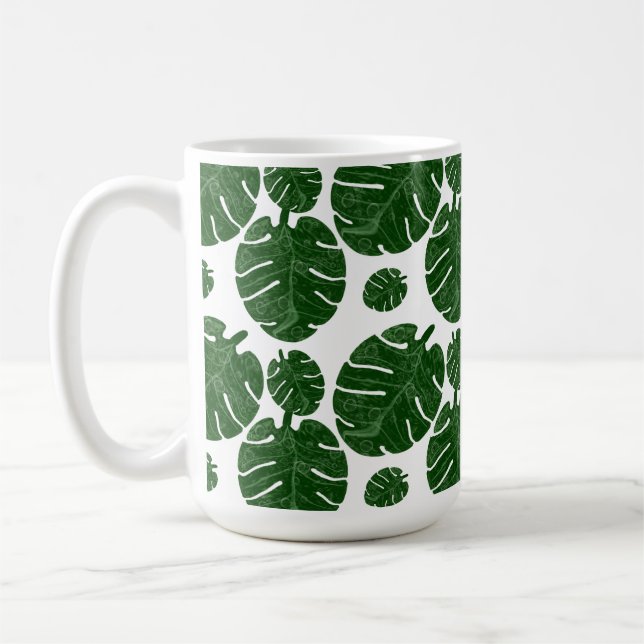 Mug Motif Monstera  (Gauche)