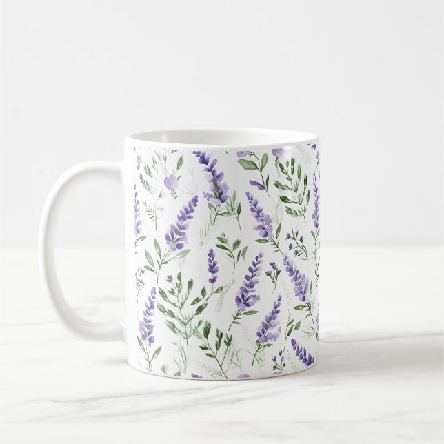 Mug Motif naturel de lavande (Gauche)