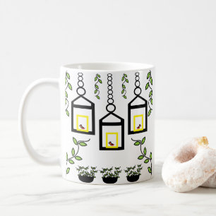 Mug Motif naturel des oiseaux Plante verts