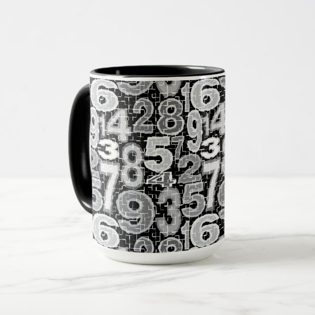 Mug Motif numérique (Devant gauche)