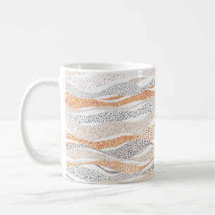 Mug Motif ondulé en forme de pointillisme. Nom