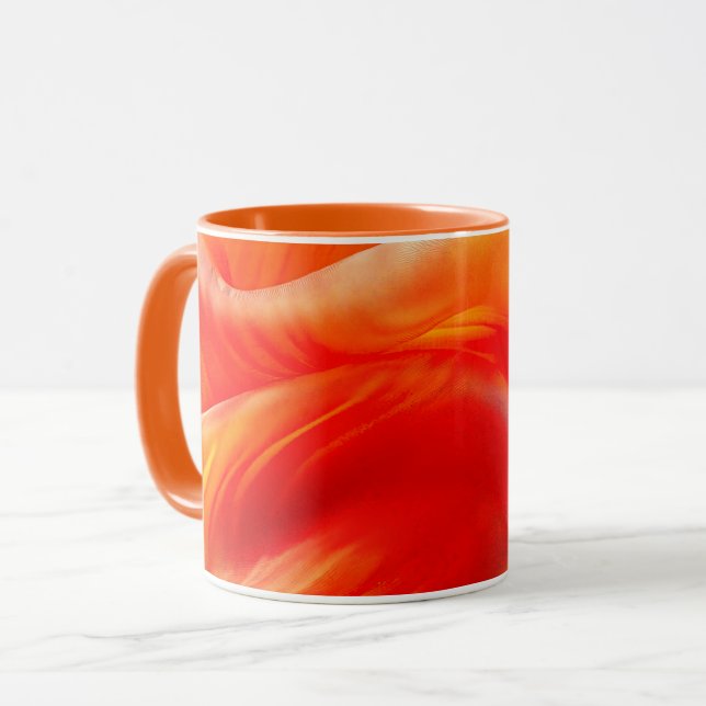 Mug Motif orange (Devant gauche)