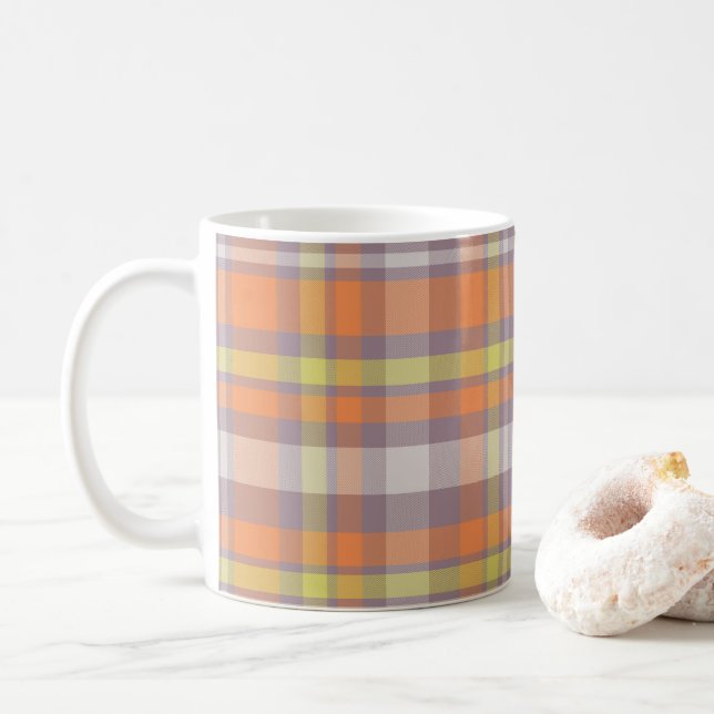 Mug Motif orange et jaune (Avec donut)
