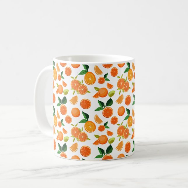 Mug Motif Oranges (Devant gauche)