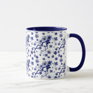 Mug Motif oriental de branche de Sakura