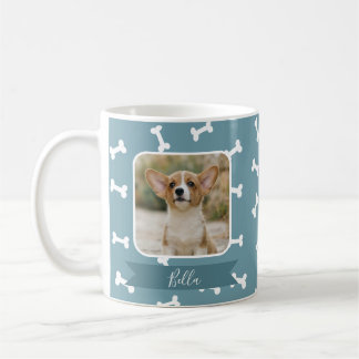Mug Motif os de chien bleu ardoise Photo pour animaux