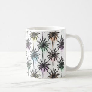 Mug Motif Paint Drop Palm Tree