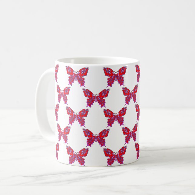 Mug Motif papillon (Devant gauche)