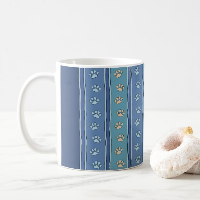 Mug Motif Pawprint (Avec donut)