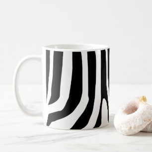 Mug Motif personnalisé à rayures imprimées zèbre