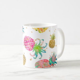 Mug Motif PixDezines Aloha Pineapples